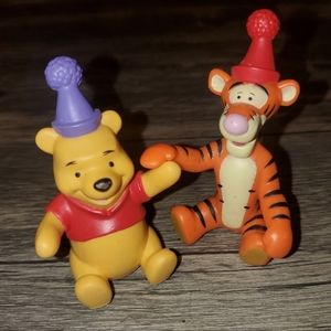 Disney's Winnie the Pooh and Tigger with Birthday party hats